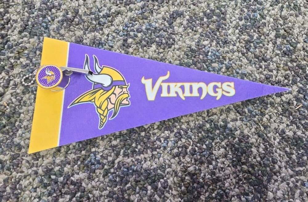 NFL Minnesota Vikings Mini Pennant And Whistle Keychain